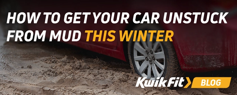 Car stuck in the mud